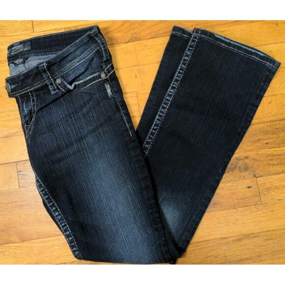 Silver Jeans Women’s Tuesday 16 1/2 29/31 Blue Low Rise Slim Bootcut Medium Wash - Picture 2 of 11